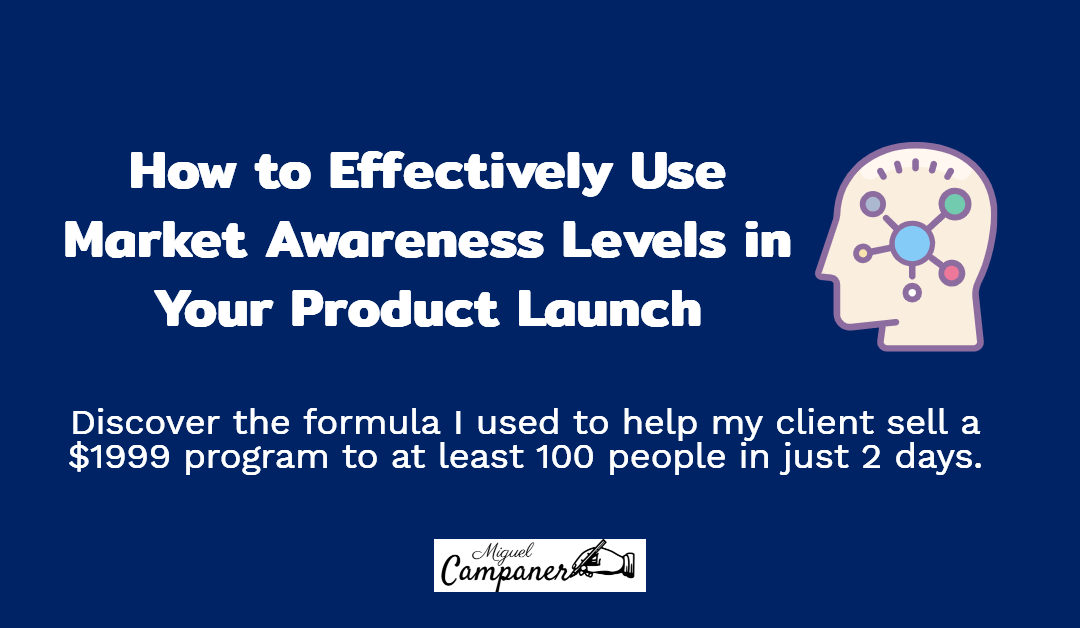 How to Effectively Use Market Awareness Level in Your Product Launch